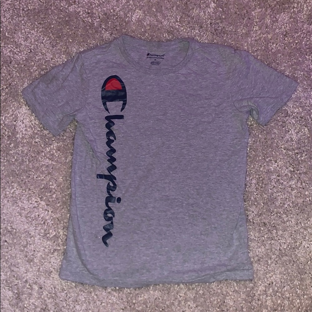 grey champion tee t shirt